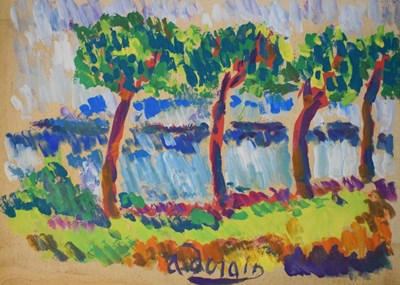 Lot 650 - Follower of Andre Derain - Tree landscape