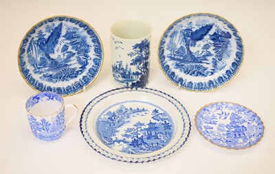 Lot 501 - Collection of blue and white transfer printed ceramics