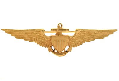 Lot 31 - Tiffany & Co US Navy pilot wings brooch