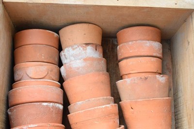 Lot 825 - Box of terracotta garden plant pots