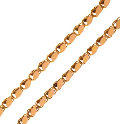 Lot 146 - Yellow metal fancy link chain