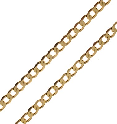 Lot 148 - 9ct gold filed curb link necklace