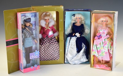 Lot 358 - Four boxed Mattel Barbie dolls