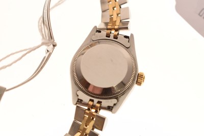Lot 77 - Rolex - Lady's Datejust, bi-colour bracelet watch