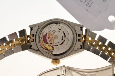 Lot 77 - Rolex - Lady's Datejust, bi-colour bracelet watch