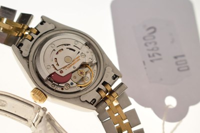 Lot 77 - Rolex - Lady's Datejust, bi-colour bracelet watch