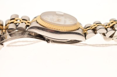 Lot 77 - Rolex - Lady's Datejust, bi-colour bracelet watch
