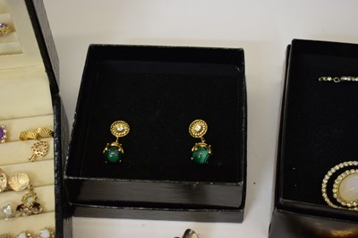 Lot 204 - Butler & Wilson necklace and earrings, Joan Rivers earrings, Swarovski glasses, etc