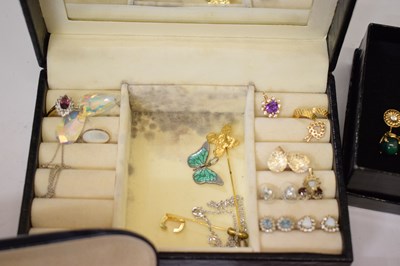 Lot 204 - Butler & Wilson necklace and earrings, Joan Rivers earrings, Swarovski glasses, etc