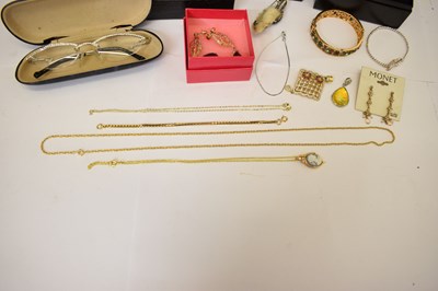 Lot 204 - Butler & Wilson necklace and earrings, Joan Rivers earrings, Swarovski glasses, etc