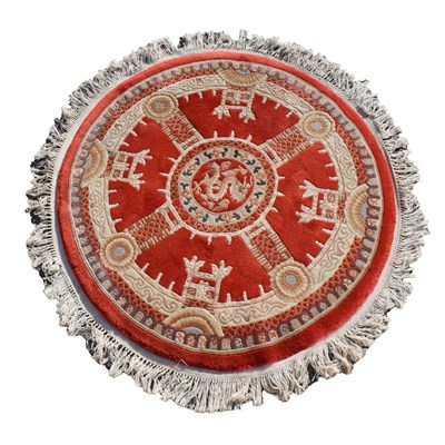 Lot 603 - Chinese wool circular rug