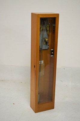 Lot 376 - 20th Century Gent of Leicester beech cased  Synchronome-type clock