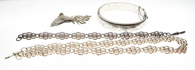 Lot 190 - Group of modern silver jewellery