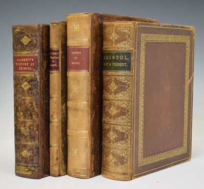 Lot 395 - William Barrett, 'The History and Antiquities of the City of Bristol', and three other books