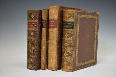 Lot 395 - William Barrett, 'The History and Antiquities of the City of Bristol', and three other books