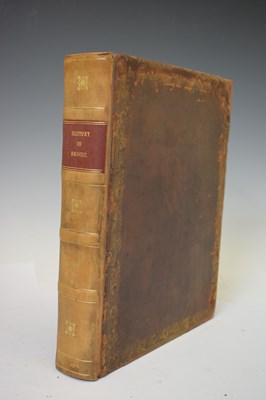 Lot 395 - William Barrett, 'The History and Antiquities of the City of Bristol', and three other books