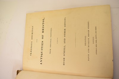 Lot 395 - William Barrett, 'The History and Antiquities of the City of Bristol', and three other books