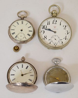 Lot 242 - Early Victorian silver full hunter pocket watch