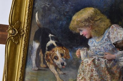 Lot 345 - Follower of Charles Burton Barber (British, 1845-1894) - The dog's tea party