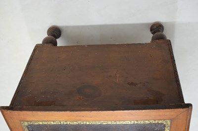 Lot 643 - Victorian commode stool and reproduction octagonal occasional table
