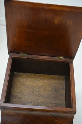 Lot 643 - Victorian commode stool and reproduction octagonal occasional table