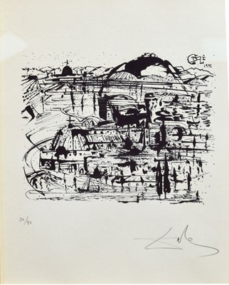 Lot 300 - Salvador Dali (Spanish, 1904-1989) - Signed limited edition woodblock print from 'Babaouo'