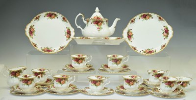 Lot 528 - Royal Albert 'Old Country Roses' part tea service