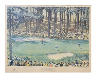 Lot 550 - Arthur Weaver (1918 - 2008) - Signed limited edition print - 'The Masters 1969'