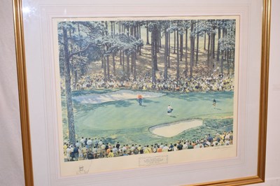 Lot 550 - Arthur Weaver (1918 - 2008) - Signed limited edition print - 'The Masters 1969'