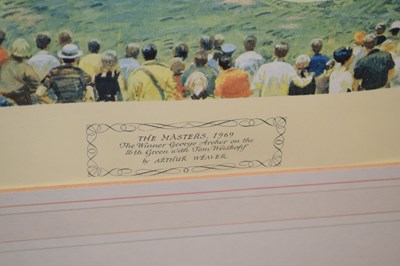 Lot 550 - Arthur Weaver (1918 - 2008) - Signed limited edition print - 'The Masters 1969'