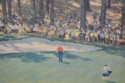 Lot 550 - Arthur Weaver (1918 - 2008) - Signed limited edition print - 'The Masters 1969'