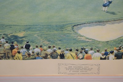Lot 550 - Arthur Weaver (1918 - 2008) - Signed limited edition print - 'The Masters 1969'
