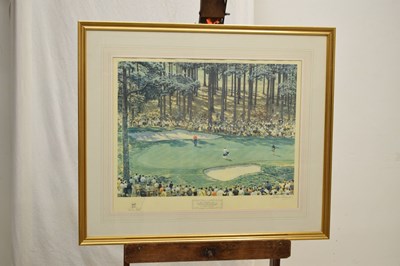 Lot 550 - Arthur Weaver (1918 - 2008) - Signed limited edition print - 'The Masters 1969'