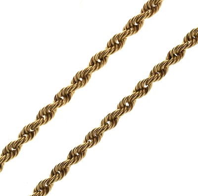 Lot 159 - 9ct gold rope twist necklace