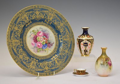 Lot 514 - Royal Worcester porcelain vase, etc