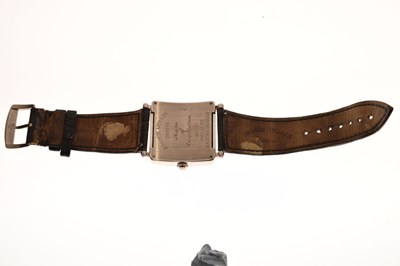 Lot 97 - Franck Muller - Master Square 18ct white gold cased wristwatch, ref. 6002 M QZ
