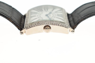 Lot 97 - Franck Muller - Master Square 18ct white gold cased wristwatch, ref. 6002 M QZ