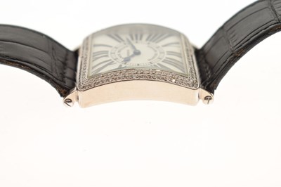 Lot 97 - Franck Muller - Master Square 18ct white gold cased wristwatch, ref. 6002 M QZ