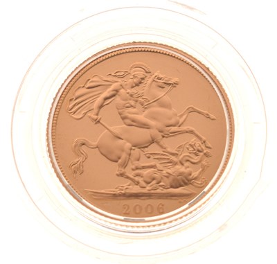 Lot 304 - Royal Mint - Elizabeth II United Kingdom gold proof sovereign, 2006