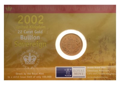 Lot 300 - Royal Mint - Elizabeth II gold sovereign, 2002