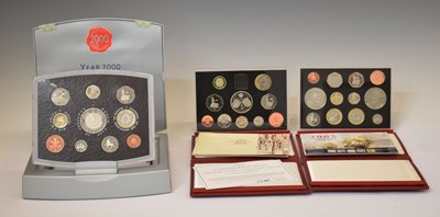 Lot 323 - Three Royal mint proof coin presentation sets