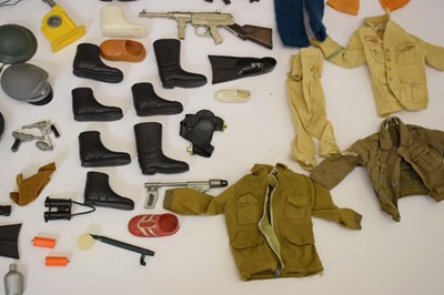 Lot 424 - Two Palitoy / Hasbro Action Man figures, together with accessories