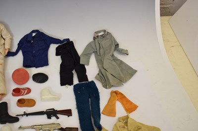 Lot 424 - Two Palitoy / Hasbro Action Man figures, together with accessories