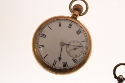 Lot 239 - Late Victorian silver open face pocket watch, S. Kuner Schwer & Co.