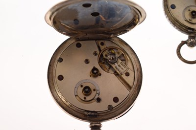 Lot 239 - Late Victorian silver open face pocket watch, S. Kuner Schwer & Co.