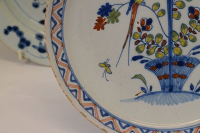 Lot 373 - Three pieces of delft pottery