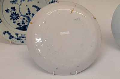 Lot 373 - Three pieces of delft pottery