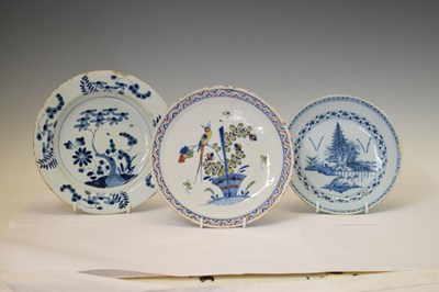 Lot 373 - Three pieces of delft pottery