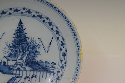 Lot 373 - Three pieces of delft pottery
