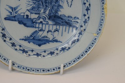 Lot 373 - Three pieces of delft pottery